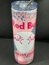 Load image into Gallery viewer, Pink Red Bull Tumbler