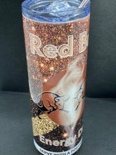 Load image into Gallery viewer, Brown Bling Red Bull Tumbler
