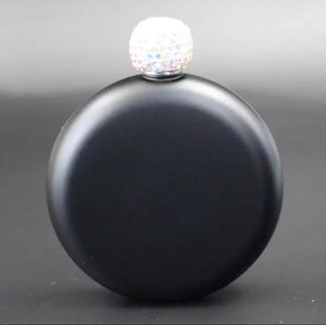 KB Glam Luxury Round Flask With Diamond Top