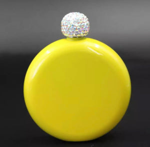 KB Glam Luxury Round Flask With Diamond Top