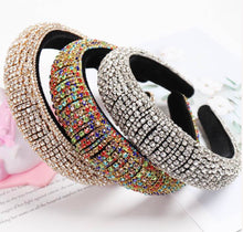 Load image into Gallery viewer, Fashion Luxury Crystal Rhinestone Padded Headband