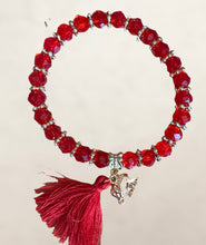 Load image into Gallery viewer, Stretch Beaded Elephant Bangle Bracelets With Tassel