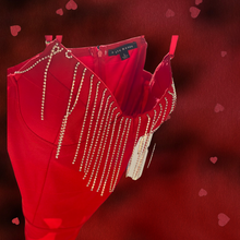 Load image into Gallery viewer, Rhinestone Red Bodysuit