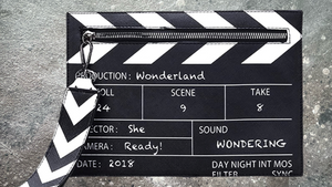 Movie Film Cut Action Clapboard Clutch